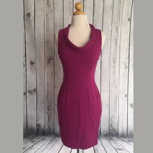 Cynthia Steffe Sleeveless Fitted Cowl Neck  Dress